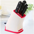 Factory direct kitchen plastic knife holder multi-function knife storage rack draining kitchen knife shelf wholesale. 