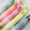 Japanese Version MUJI Stationery MUJI Fluorescent Pen Double-Headed Window Student Marker Key Mark Hand Account Pen.