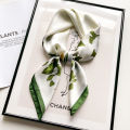 Flower Silk Square Scarf Women Satin Shawl Wrap Hijab Female Hair Band Wrist Luxury Headkerchief 70*70cm Echarpe 2024 Bandana.