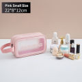 Large Capacity Makeup Bag Portable PVC Leather Waterproof Toiletry Pouch Travel Make Up Bag Brush Cosmetic Bag for Women. 