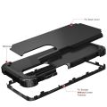 lthmy for Motorola Moto Edge 2021 Case Full-Body Cover 3 in 1 Hybrid Hard PC & Soft Silicone Heavy Duty Rugged Bumper.