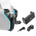 Helmet Chin Mobile Mount with Phone holder for Motorcycle. Helmet Stand for Action Camera and Phone. 
