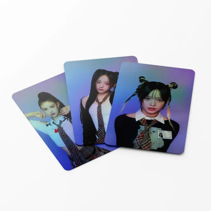 55%20Pcs%20NewJeans%20BBA%C2%A0%20Holographic%20Laser%20Card%20Kpop%20Photocards%20%20Postcards%20%20Series%20-%20Image%206