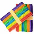 Jumbo Wood 100 Pcs Big Size Popsicle Sticks 5.9 inch Length, Craft DIY Natural Tools Ice Cream Paddles. 