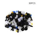 Car Body Plastic Push Pin Rivet Fasteners Trim Moulding Clip Assortments Kit. 