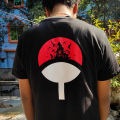Anime Naruto T-Shirt Itachi Uchiha Black T Shirt Cotton Fabric - T Shirt - T Shirt. 