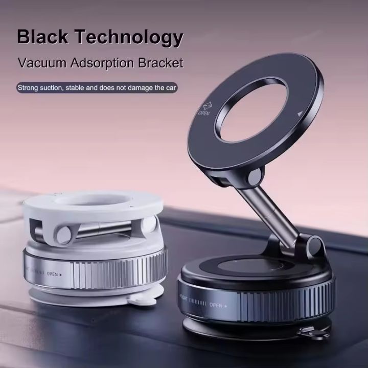 Timack%C2%AE%20Magnetic%20Car%20Phone%20Holder%20360%C2%B0%20Rotation%20Folding%20With%20Vacuum%20Suction%20Cup%20For%20iPhone%2012-16%20Series%20Car/Gym/Driving%20Phone%20Holder%20-%20Image%203