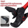 DELIXI ELECTRIC Ratchet PVC Pipe Cutter,Cuts PEX,PVC,PPR and Plastic Hoses,Pipe Cutters with Sharp SK5 Blades minghao. 