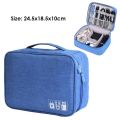 Travel Digital Storage Bag Portable Electronic Accessories Cable Organizer Bag Power Charger Pouch Zipper Box Case USB Cable Bag.