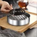 1PC Mosquito Repellent Box Hollow Design Practical High-Temperature Resistant Holder Stainless-Steel Mosquito Coil Tray for Home. 