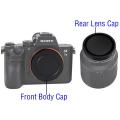 E-Mount Body Cap and Rear Lens Cap Cover Kit for Sony. 
