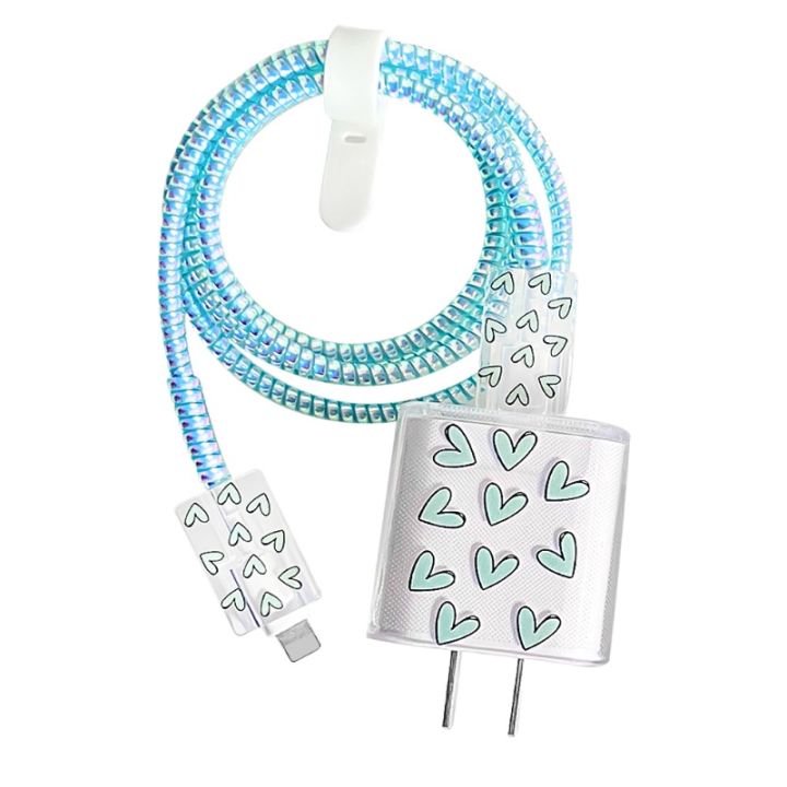 Data%20Cable%20Spiral%20Winder%20Protective%20Case%20Soft%20Silicone%20Anti-breaking%20Compatible%20for%20iphone%205/18/20W%20Charger%20Data%20Line%20Mobile%20Phone%20Charger%20Plug%20Protector%20Cover%20Phone%20Accessories%20-%20Image%202