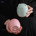 Tea Canister with Airtight Lid for Loose Tea and Tea Bags, 50g Capacity Small Kitchen Canisters for. 