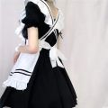 Black White Cute Lolita Maid Costumes Girls Women Lovely Maid Cosplay Costume Animation Show Japanese Outfit Dress Clothes 1set. 
