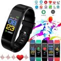 D115 PLUS Bluetooth Bracelet Smart Watch for Android and IOS - Black. 