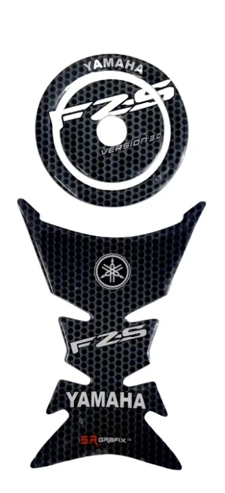 YAMAHA%20FZ-S%20Fuel%20Tank%20Pad%20Sticker%20For%20Motorcycle.%20Full%20Black%20-%20Image%202