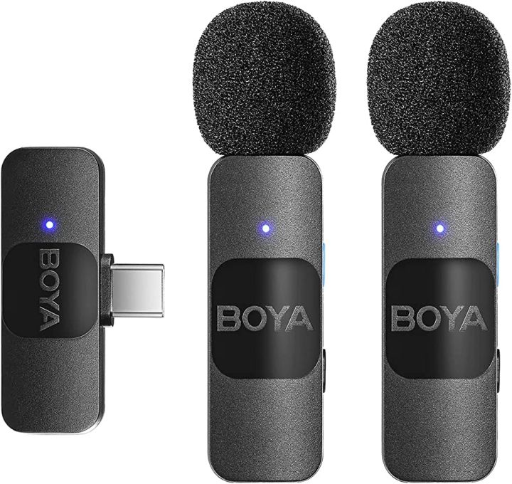 Boya BY-V20 USB-C ports Ultracompact 2.4GHz Wireless Microphone System