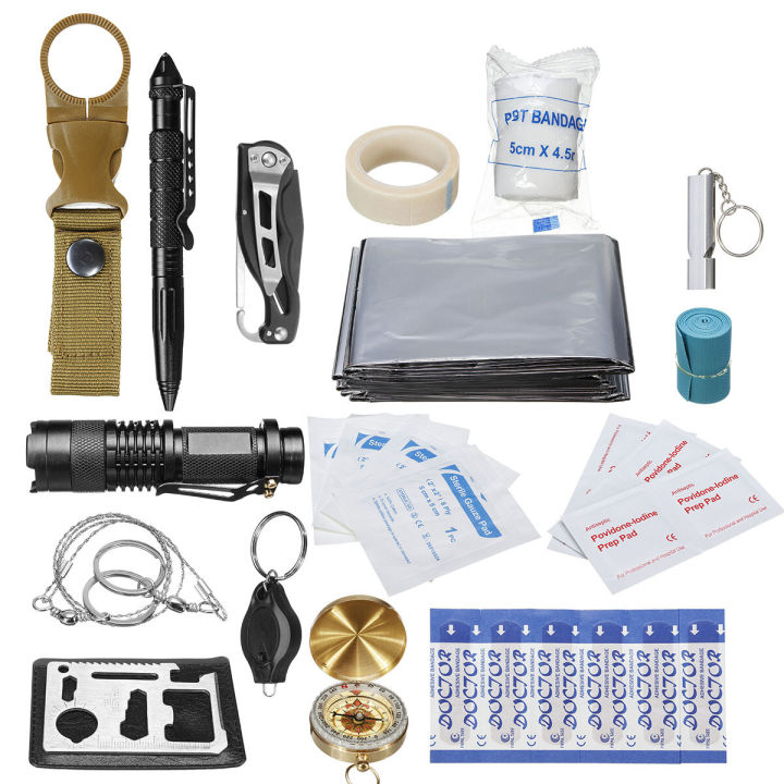 30 in 1 SOS Emergency Camping Survival First Aid Kit Outdoor Gear ...
