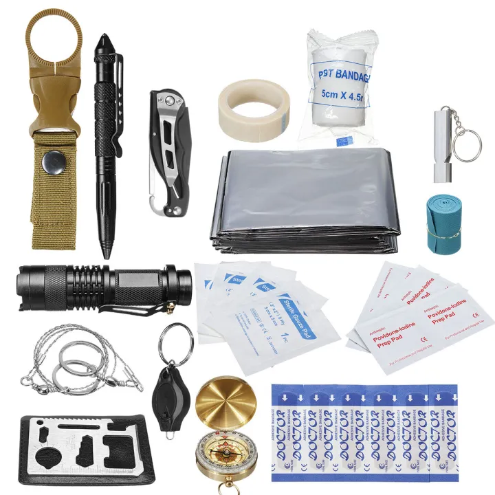 30 in 1 SOS Emergency Camping Survival First Aid Kit Outdoor Gear ...