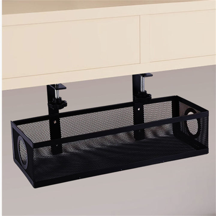 Sleek%20Design%20Cable%20Management%20Box%20Clutter-Free%20Space-Saving%20Easy-To-Install%20Under%20Desk%20Tray%20Compact%20Cable%20Organizer%20for%20Home%20-%20Image%203