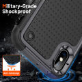Anti-fall 2 in 1 Heavy Duty Armor Case For iPhone XS / iPhone X Phone Case Shockproof Soft Casing Hard Back Cover.