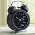 Creative Metal Quartz Alarm Clock. 