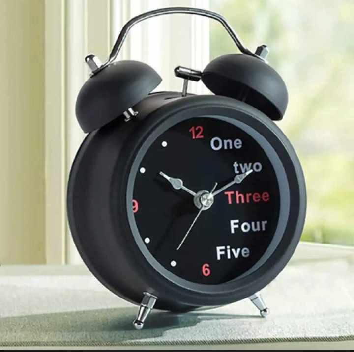 Creative Metal Quartz Alarm Clock