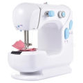 306 Portable Dual Speed Mini Sewing Machine Double Thread & Speed with Cutter & Light Auto-rewind Foot Pedal. 