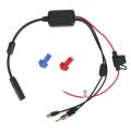 Yctze Car Stereo Antenna DAB +/FM Radio Adapter Cable Signal Receiving Amplifier SMA Head Vehicle Electronics. 