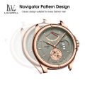 LouisWill Men's Watch True Leather Strap Watch Fashion Waterproof Watch Wrist Watch Luminous Pointer Function Watches Calendar Window Design 5 AMT Waterproof Watch For Men. 