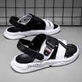 Sandals Men's Summer Outdoor Fashionable Sports Non-Slip Wear-Resistant Soft Bottom Driving Slippers Dual-Use Outdoor Beach Shoes Men. 