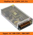 24V 5Amp SMPS AC 220V To DC 24V 5A 500W Switching Mode Power Supply Adapters Charger SMPS Power Supply 24V 5A For Industrial 3D Printers CNC Machine 5A 24V SMPS. 
