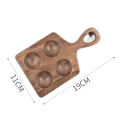 Wood Egg Holder Egg Organizer Rack Stackable Wooden Egg Storage Tray Wooden Egg Tray for Kitchen Restaurant Fridge Easy to Use.
