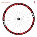 1 Side Multicolor Bike Wheel Rims Reflective Stickers Decals Cycling Safe Protector 26/27.5inch Wheel MTB Bike Accessories-Red White - 1 red and white. 
