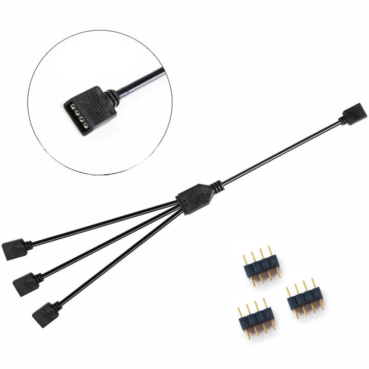 12V%204Pin%20Splitter%205V%203%20Pin%201%20To%204/3/2%20Universal%20Mainboard%20ARGB%20Extension%20Cable%20With%20Adapter%20Pin%20For%20Mainboard%20DIY%20Tetuo%20-%20Image%204