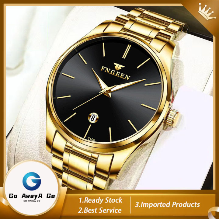 Go AwayA Go FNGEEN Men's Watches All Steel Classic College Student
