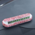 Car Temporary Parking Number Plate Studded by Hand Car Accessories Digital Decoration Car Temporary Parking Card Girl. 