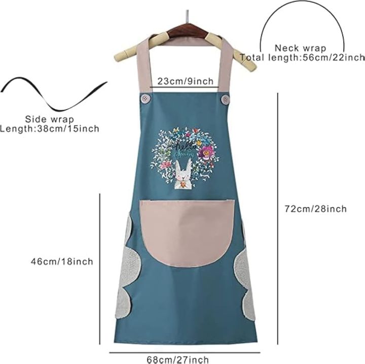 CHAMELI%20Kitchen%20Apron%20for%20Women%20with%20Big%20Front%20Pocket%20Hand-Wiping%20Waterproof%20Apron%20for%20Kitchen%20Unique%20Design%20Kitchen%20Accessories%20items%20for%20Home%20Cooking%20-%20Image%205