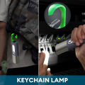 মিনি ফ্ল্যাশলাইট - Portable Mini Strong Light Flashlights USB Rechargeable KeyChain Work Light Outdoor Camping LED Flashlight Torch Lamp.