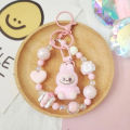 Labubu Keychain Cute Fluffy Fashion Bags Jewelry Keys Gifts Birthday.