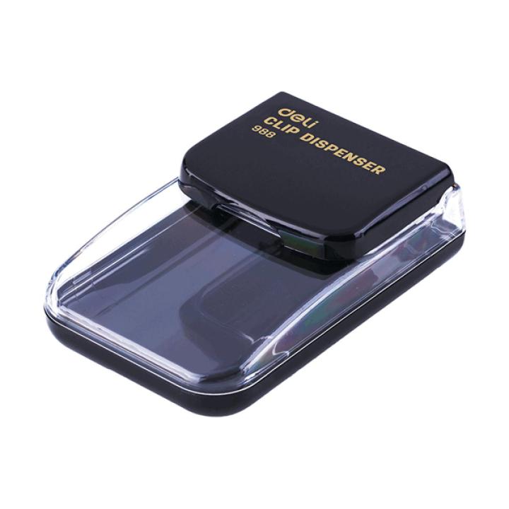 Deli E988 Magnetic Paper Clip Box | Handy Clip Holder with Magnet | Office & School Use
