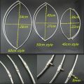 Solid Stainless Steel Ring Strong Nylon Line D40cm-60cm Landing Net of Head Fishing Net Fishing Network Turck Net Dipneting.