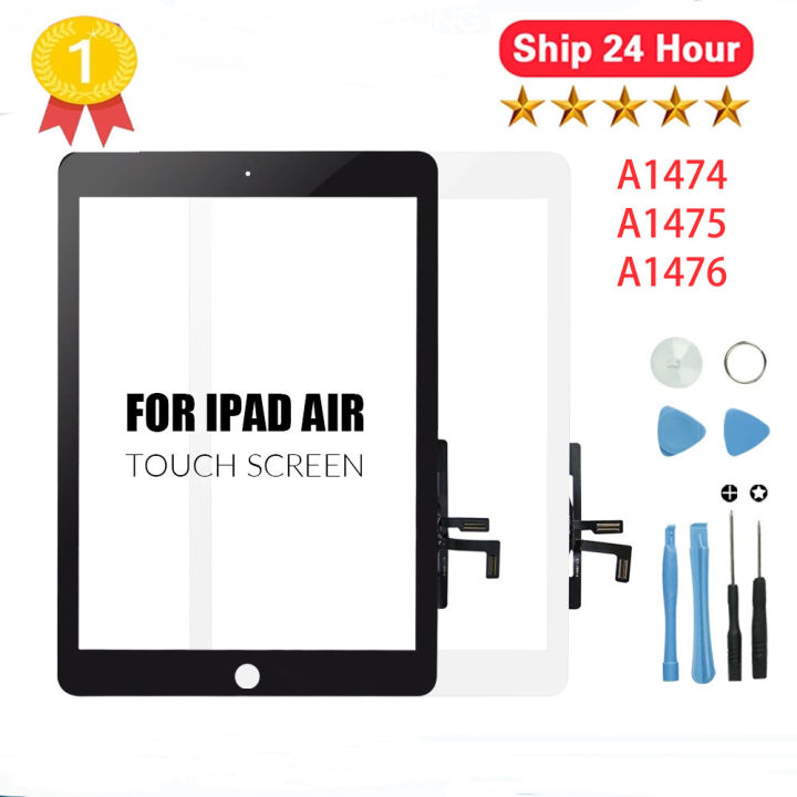 For iPad Air 1 A1474 A1475 A1476 For iPad 5 LCD Outer Touch Screen Digitizer Front Sensor Glass Display Touch Panel Replacement