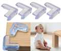 4 pcs Silicone Baby Safety Protector Furniture Corner Cover Anticollision Edge For Baby Safty. 