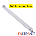 Extend Your Shower with a 20-Inch Extension Shower Arm - Square Pipes for the Bathroom - Easy To use and Clean, A Unique Choice For Customization.