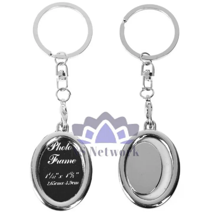 Frame For Key Rings Metal Photo Frame Key Ring Egg-Shaped | Daraz.com.bd