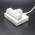 Mini mechanical keyboard, arrow keys, 4 keys, WASD up and down, left and right, usb wired red keyboard, custom shortcuts.