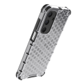Case For Samsung Galaxy M35 5G Transparent Honeycomb , [Anti-Scratch Hard PC Back Back + Soft TPU Bumper]  Shockproof Cover Samsung Galaxy M35 5G. 
