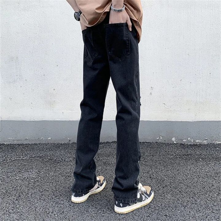 Light%20Blue%20Wide-leg%20Jeans%202024%20Men%20New%20Korean%20Style%20Straight%20Baggy%20Middle%20Waist%20Pants%20Side%20Zipper%20Male%20Denim%20Trousers%20Size%202XL%20-%20Image%204