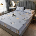 Bonenjoy 1 pc Waterproof Mattress Cover King Size Waterproof Mattress Protector Single Star Printed Bed Sheet with Elastic.